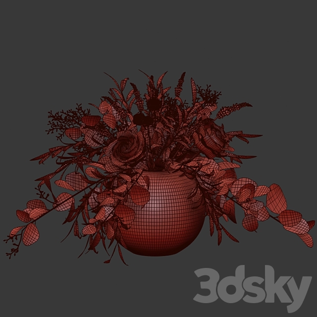 Bouquet 3DS Max Model - thumbnail 5