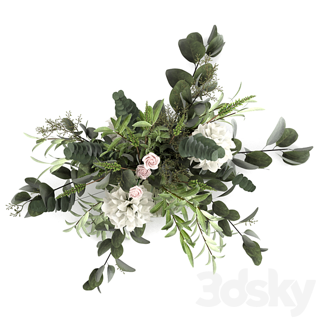 Bouquet 3DS Max Model - thumbnail 3