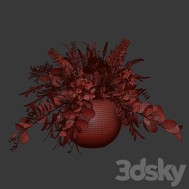 Bouquet 3DS Max Model - thumbnail 5