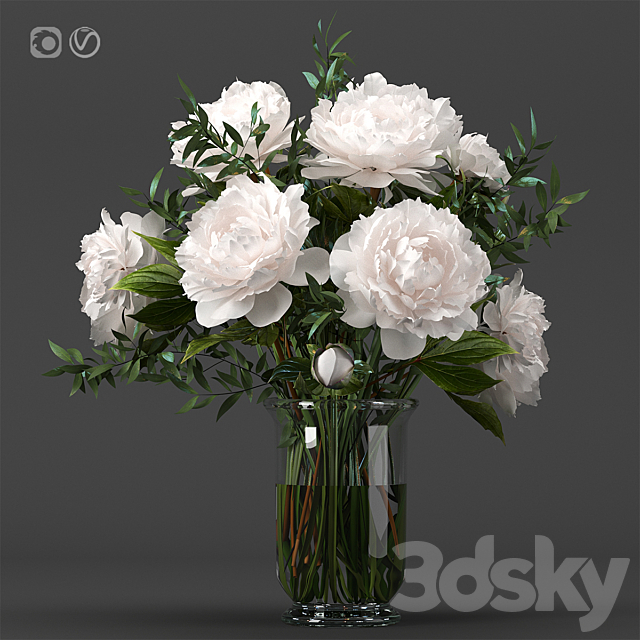 Bouquet 8 3DS Max Model - thumbnail 2