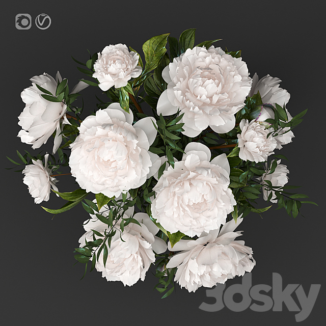 Bouquet 8 3DS Max Model - thumbnail 3