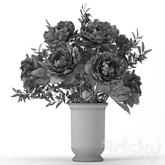 Bouquet 8 3DS Max Model - thumbnail 5