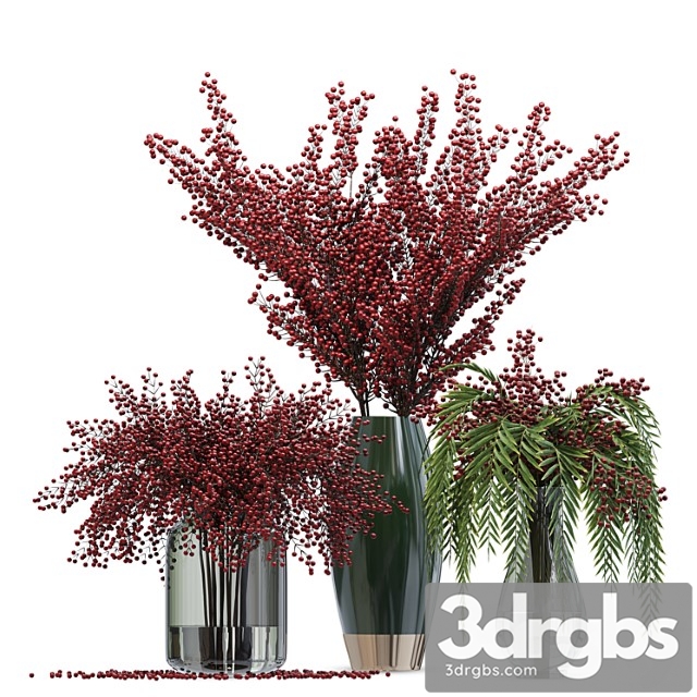 Bouquet berries vases - thumbnail 1