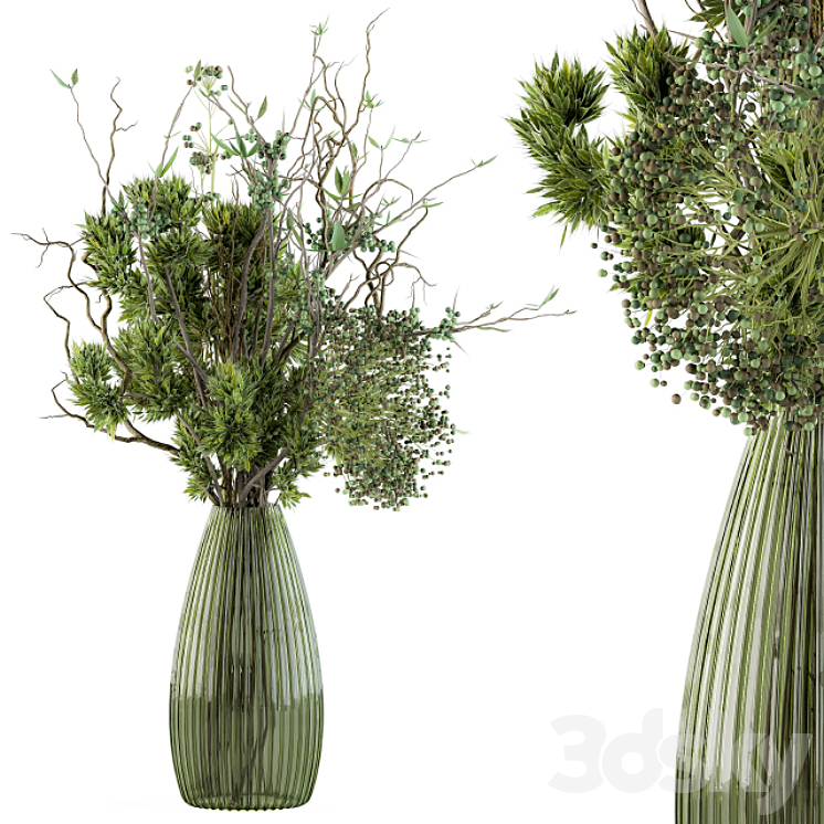 Bouquet – Branch in vase 21 3DS Max - thumbnail 1