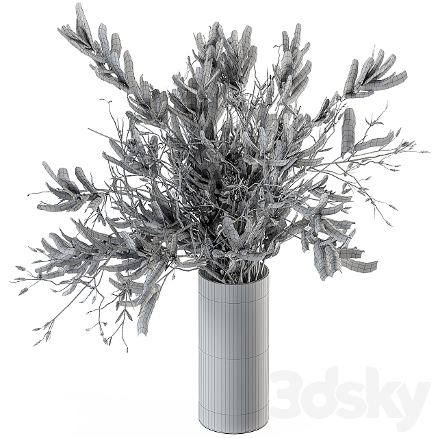 Bouquet – Branch in vase 22 3DS Max Model - thumbnail 3