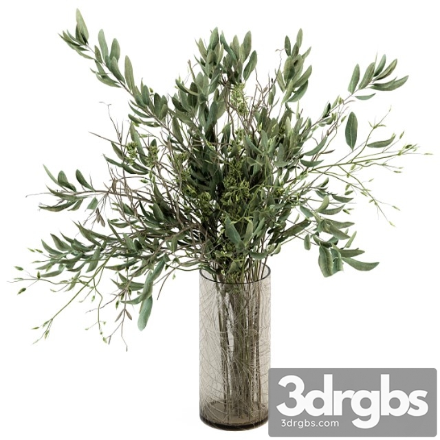 Bouquet Branch in Vase 22 3dsmax Download - thumbnail 1