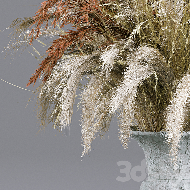 Bouquet Collection 13 – Decorative Dried Branches and Pampas 3DSMax File - thumbnail 2