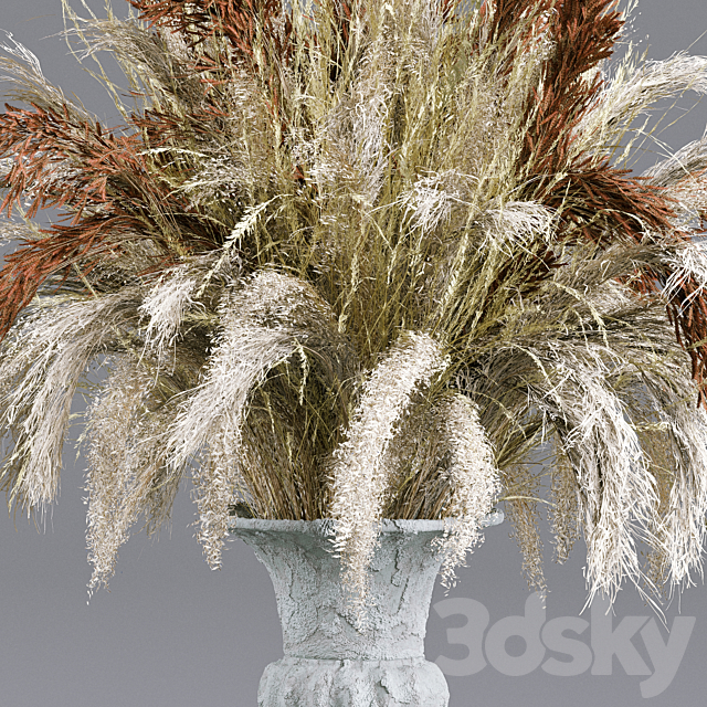 Bouquet Collection 13 – Decorative Dried Branches and Pampas 3DSMax File - thumbnail 3