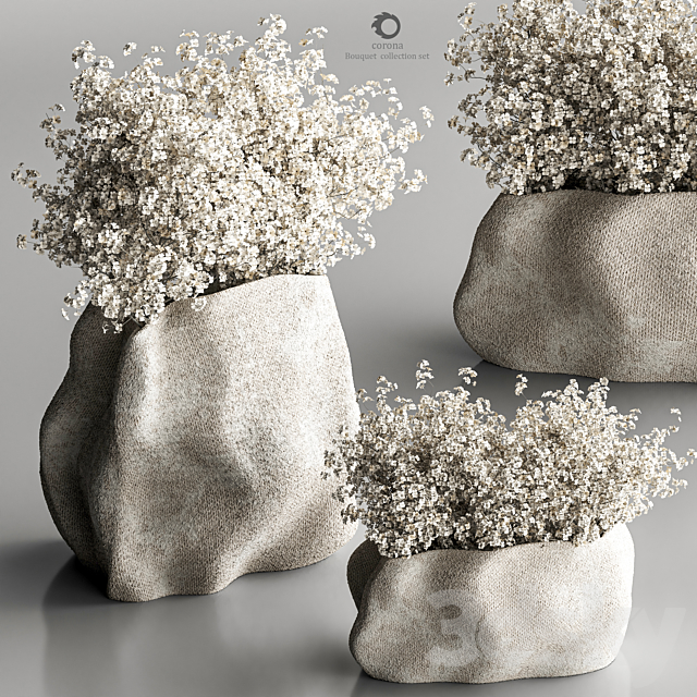 Bouquet collection set 012 3DSMax File - thumbnail 1