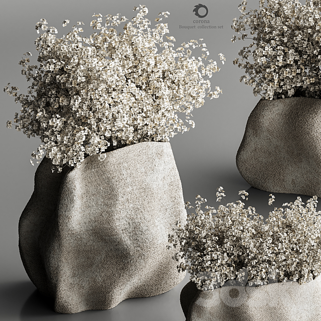 Bouquet collection set 012 3DSMax File - thumbnail 3