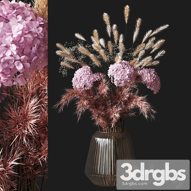 Bouquet Dried Flower 03 3dsmax Download - thumbnail 1