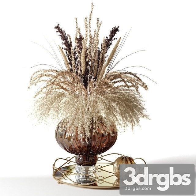 Bouquet Dried Flowers 3dsmax Download - thumbnail 1