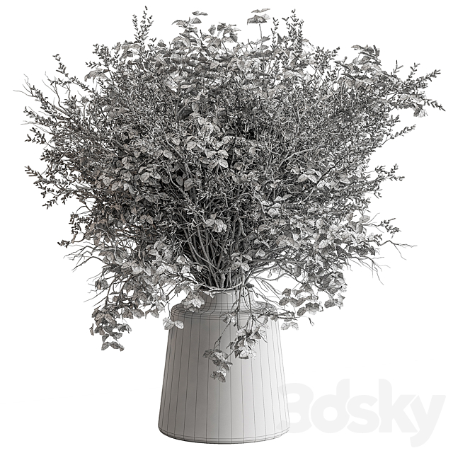 Bouquet – Green Branch 115 3DS Max Model - thumbnail 3