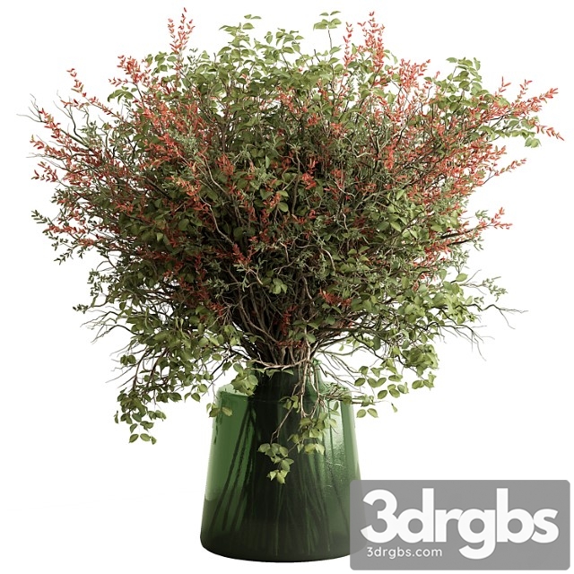 Bouquet Green Branch 115 3dsmax Download - thumbnail 1