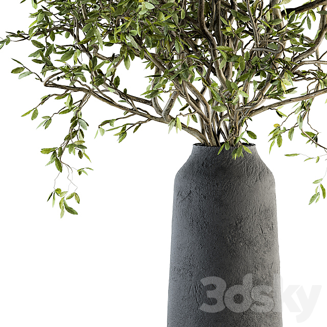 Bouquet – Green Branch in vase 40 3DS Max Model - thumbnail 4