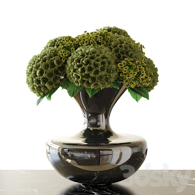 Bouquet \\ Hydrangea 3ds Max - thumbnail 1