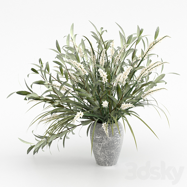 Bouquet in a vase 3DS Max - thumbnail 1