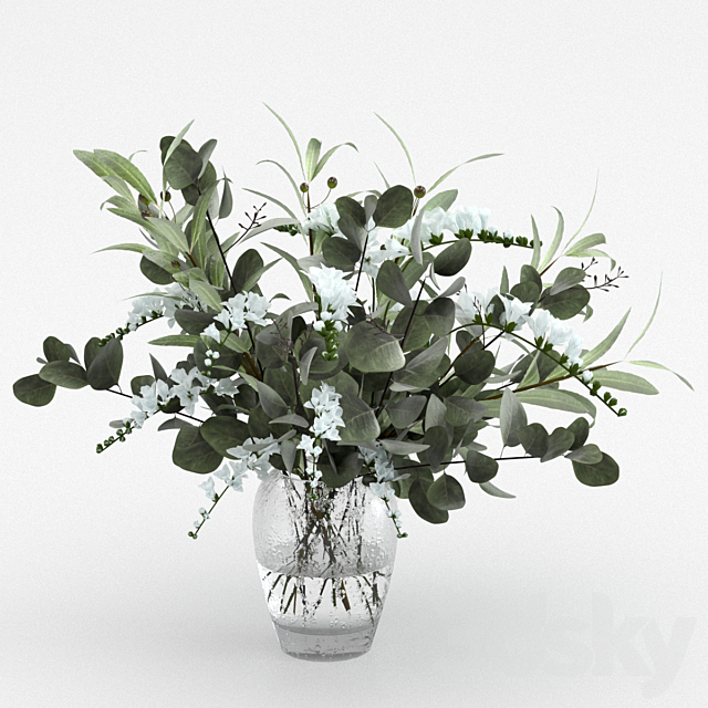 Bouquet in a vase 3DSMax File - thumbnail 1