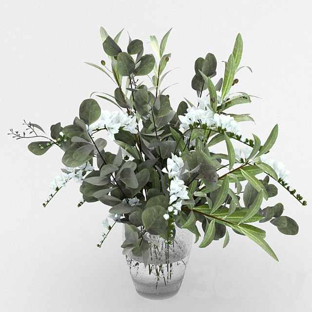 Bouquet in a vase 3DSMax File - thumbnail 3