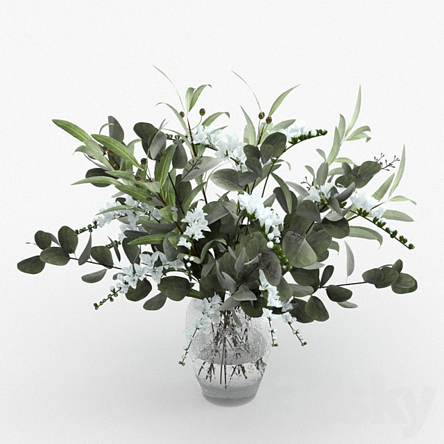 Bouquet in a vase 3DSMax File - thumbnail 4