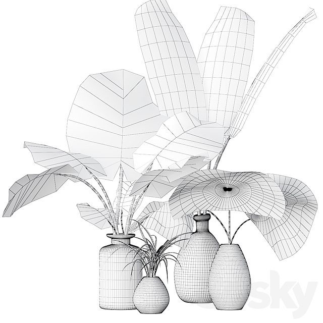 Bouquet in a vase 54 3DSMax File - thumbnail 2