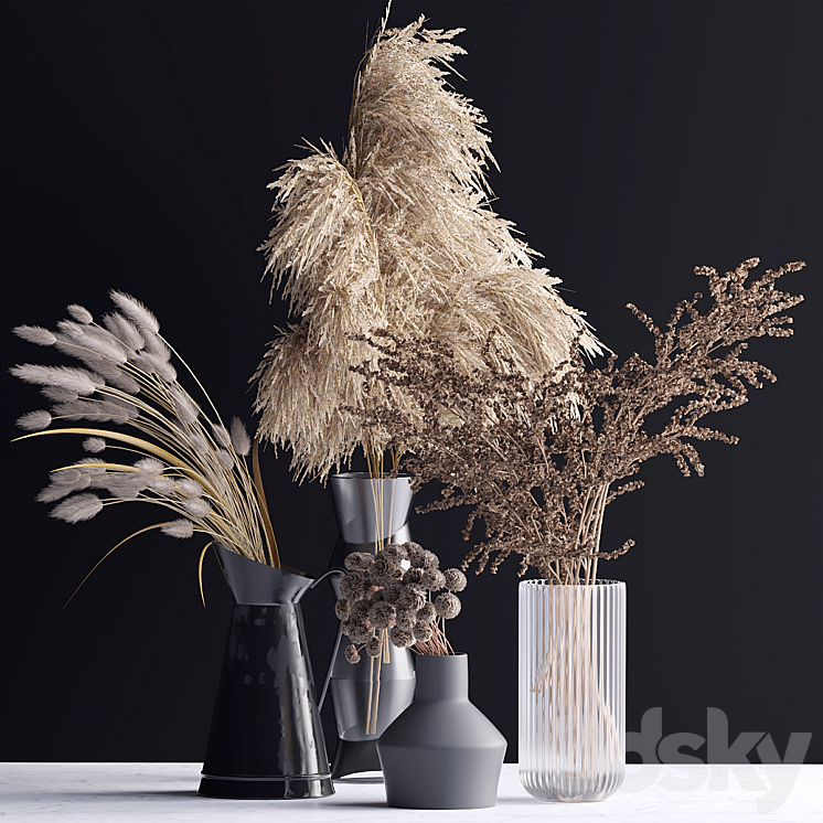 Bouquet in a vase 80 3DS Max - thumbnail 1