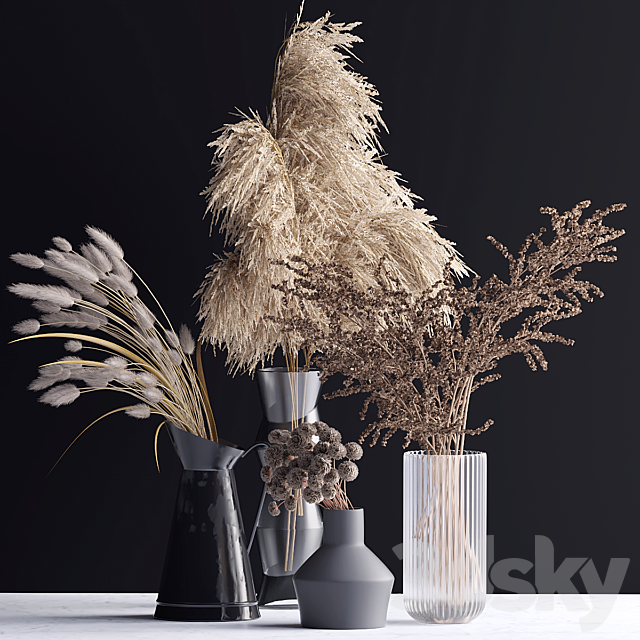 Bouquet in a vase 80 3DSMax File - thumbnail 1