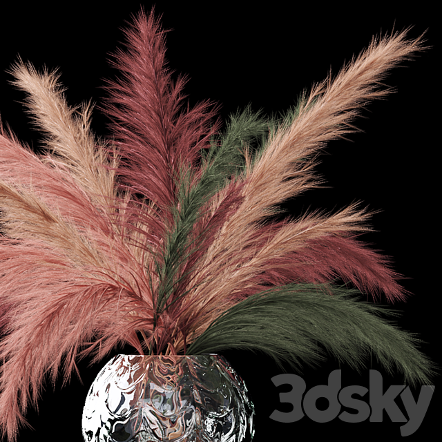 Bouquet in a vase 86 3DSMax File - thumbnail 3