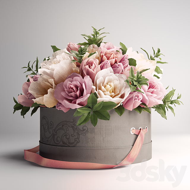 Bouquet in the Box 3DSMax File - thumbnail 1