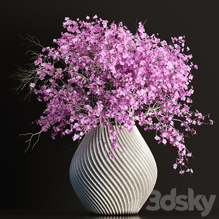 Bouquet in vase vol 149 3DS Max Model - thumbnail 3