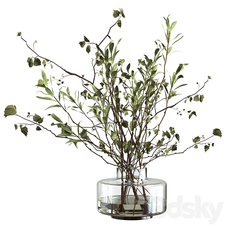 Bouquet of branches 3DS Max Model - thumbnail 1