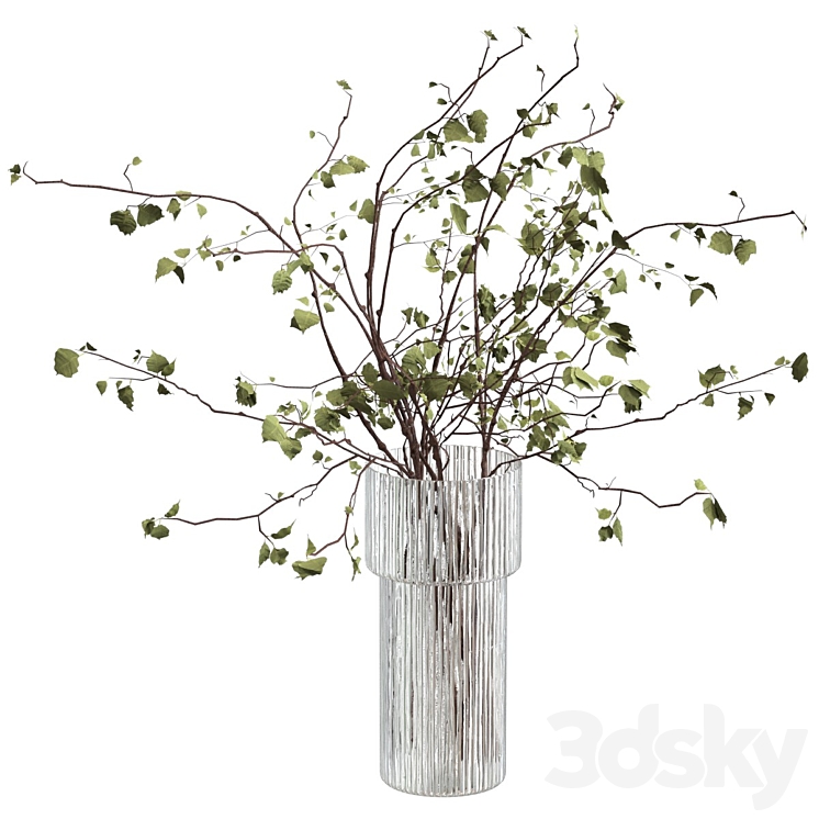 Bouquet of branches 3DS Max Model - thumbnail 1