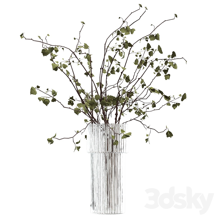 Bouquet of branches 3DS Max Model - thumbnail 2