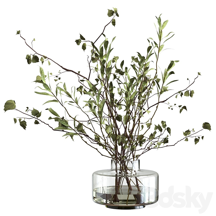 Bouquet of branches 3DS Max - thumbnail 1