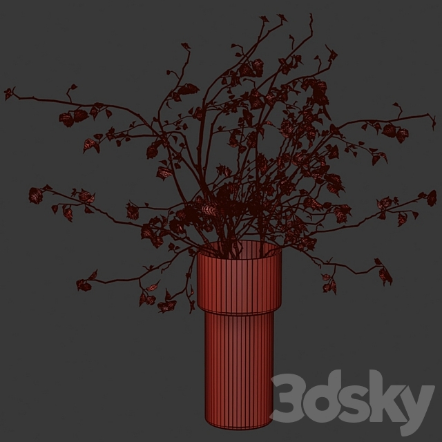 Bouquet of branches 3DSMax File - thumbnail 5