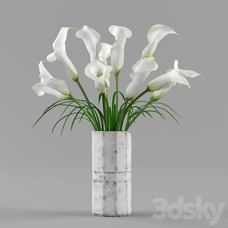 Bouquet of callas 3DS Max - thumbnail 1