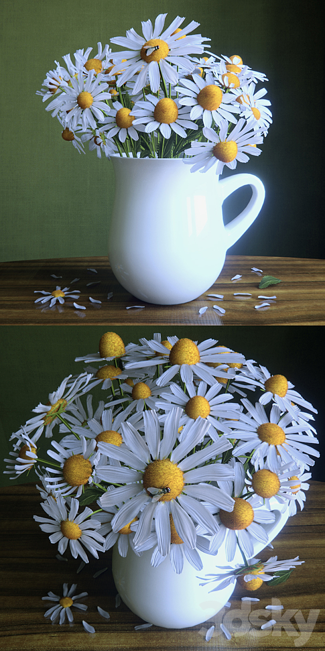 Bouquet of daisies 3DSMax File - thumbnail 2