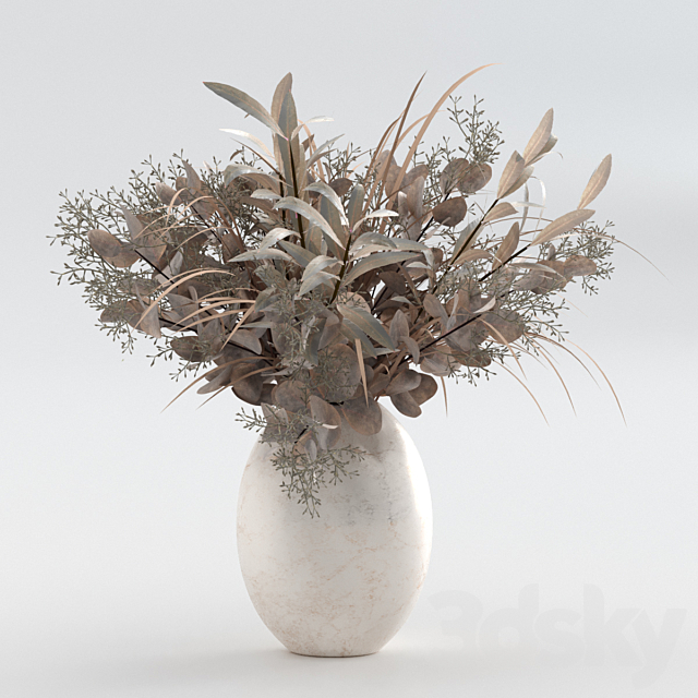 Bouquet of dried flowers 3ds Max - thumbnail 2