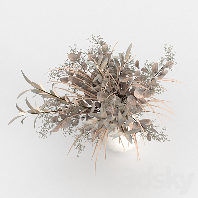 Bouquet of dried flowers 3ds Max - thumbnail 3