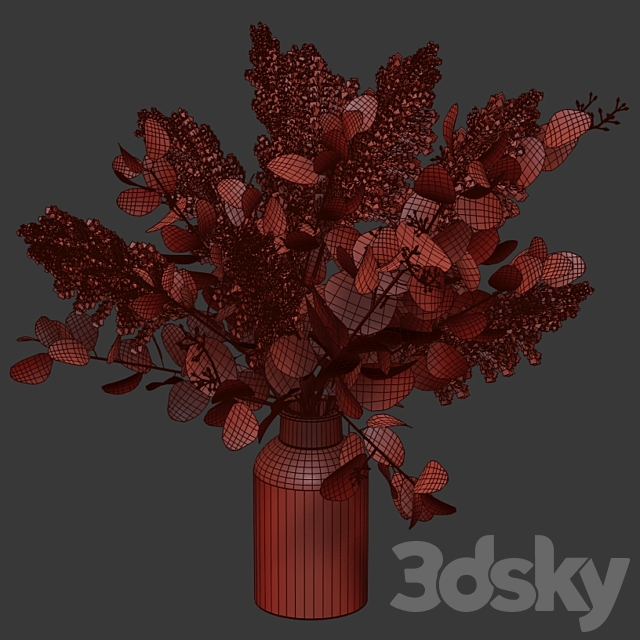 Bouquet of dried flowers 3DSMax File - thumbnail 5