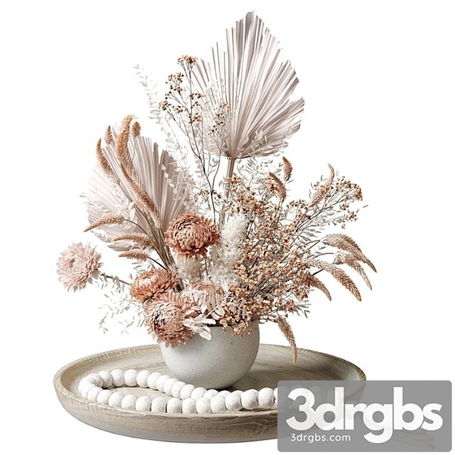 Bouquet Of Dried Flowers With Chrysanthemums 34 (2) 3dsmax Download - thumbnail 1