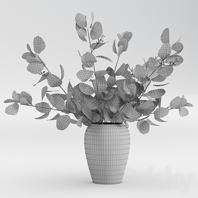 Bouquet of eucalyptus 3DSMax File - thumbnail 3