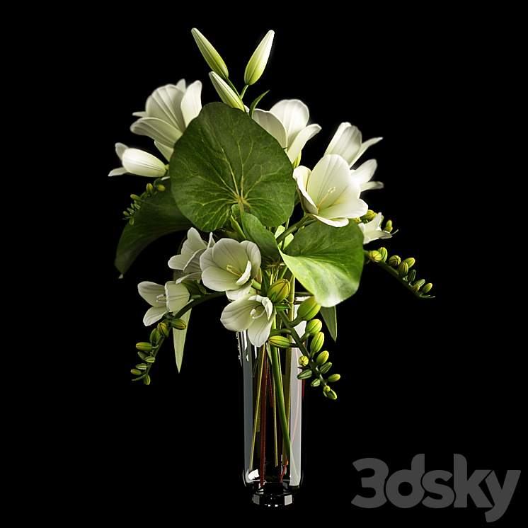 bouquet of flowers 3DS Max - thumbnail 1