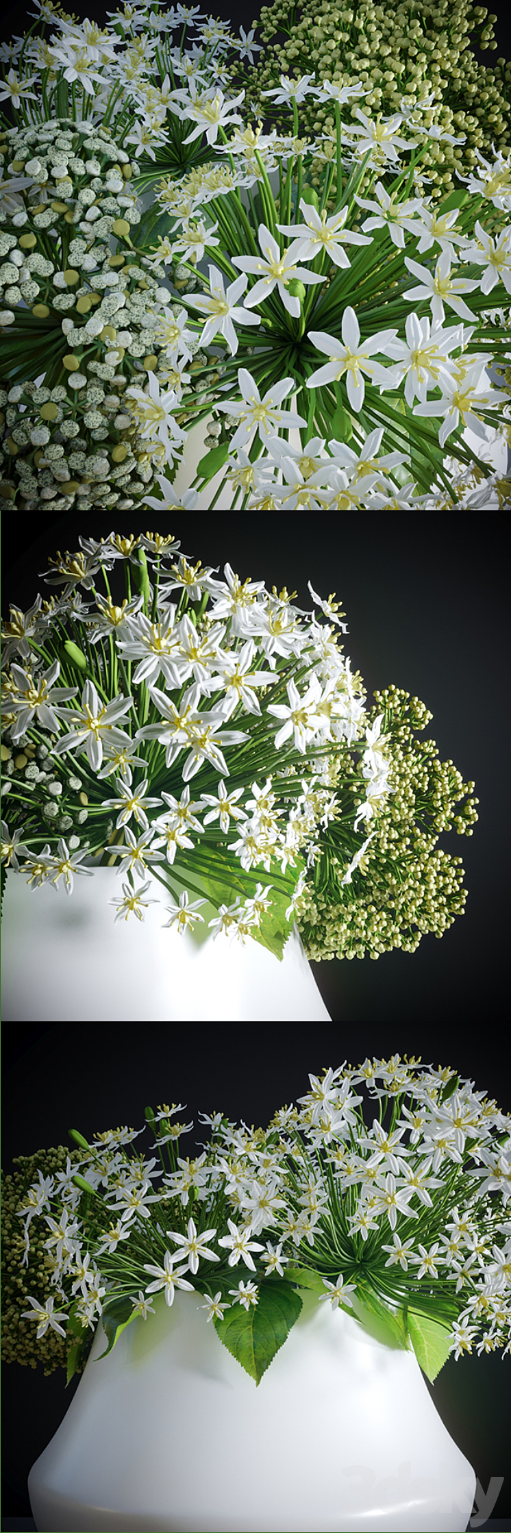 Bouquet of flowers 3DS Max - thumbnail 2