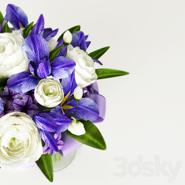 bouquet of flowers 3DS Max Model - thumbnail 2