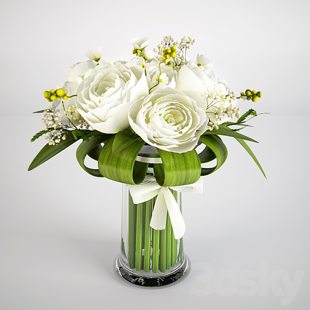 bouquet of flowers 3DSMax File - thumbnail 1