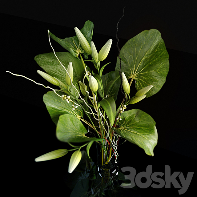 bouquet of flowers 3DSMax File - thumbnail 2