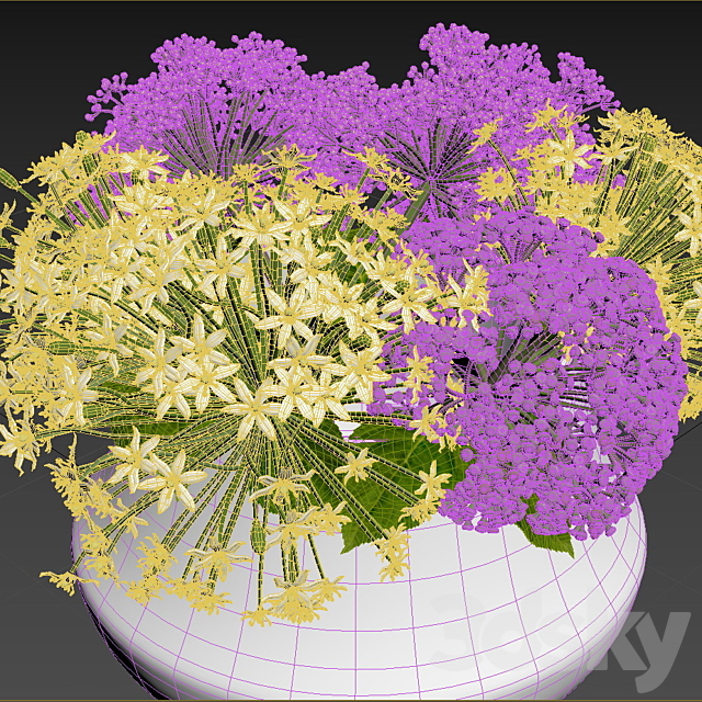 Bouquet of flowers 3DSMax File - thumbnail 3