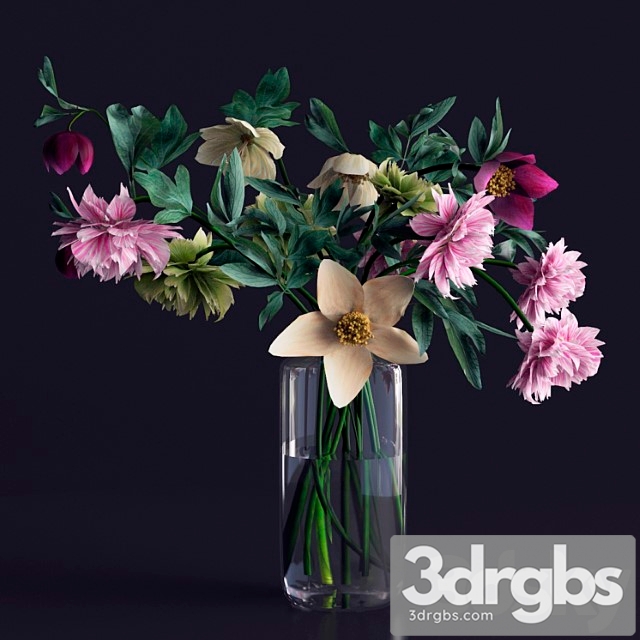 Bouquet of flowers in a vase 2 - thumbnail 1