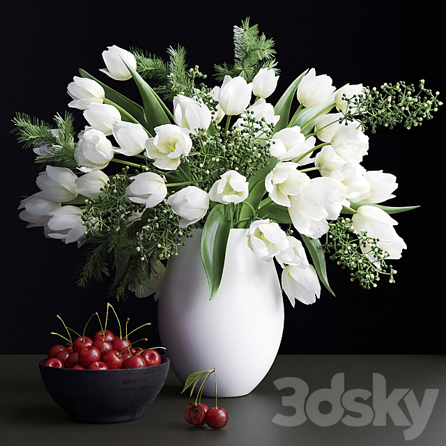 Bouquet of flowers in a vase 25 3DSMax File - thumbnail 1